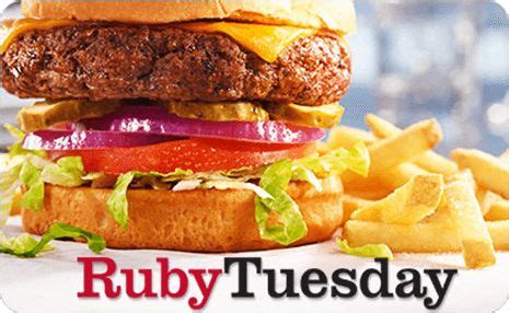 Aug 24, 2021 · ruby tuesday gift card special december 1, 2016; Ruby Tuesday Gift Card #giftcard #promocode | Ruby tuesdays, Gift card deals, Gift card balance