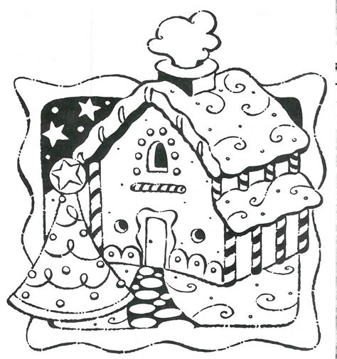 Download Gingerbread house coloring pages to download and print for free