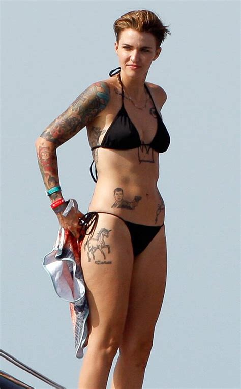 I want her to lick every inch of my nubile body. Ruby Rose Shows Off Her Incredible Bod in Barely There ...