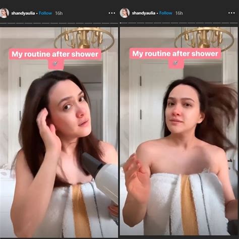 Indonesian actresswifemother founder of @shandyauliacollections @missclairejewelry@sanaturelofficial @missclairebysac business. Habis Mandi Shandy Aulia Unggah Video Hanya Berbalut ...