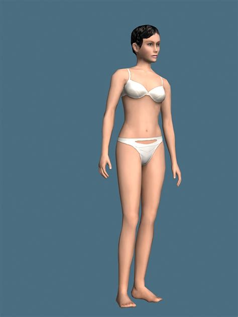 Maybe you would like to learn more about one of these? Woman in underwear rigged 3d model 3ds max,Maya files free ...