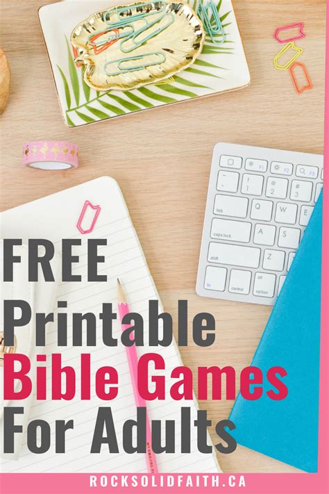 Free printablebible study worksheet for any passage! 7 Engaging Printable Bible Games For Adults | Bible games ...