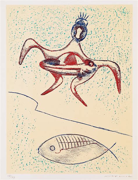 German painter and sculptor who worked in the styles of dadaism, surrealism, and abstract expressionism. Max Ernst, MAX ERNST, portfolio comprising 12 lithographs in colours, 1974, each signed in ...