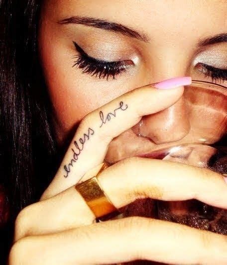 The most beautiful finger tattoos finger tattoos are very pretty and you should pick the best tattoo.continue reading the most beautiful finger tattoos Endless love finger tattoo | tattoos | Pinterest - Tattoo Maze