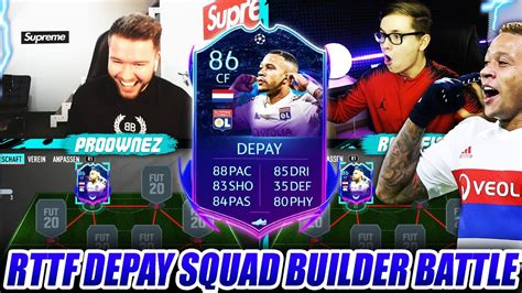 A 5* skiller, his initial upgrade would certainly attract. FIFA 20: DEPAY ROAD TO THE FINAL Squad Builder Battle vs ...