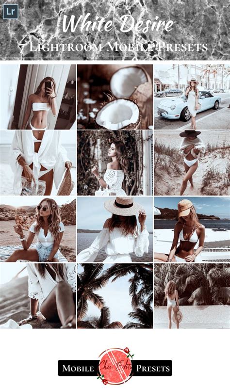 18 beauty skin retouch lightroom presets. 7 White MOBILE Lightroom Presets WHITE DESIRE Presets ...