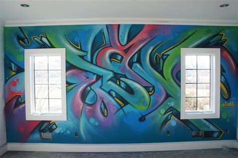 Graffiti murals for bedrooms city at night. bedroom graffiti art | Mural wall art, Mural art, Graffiti ...