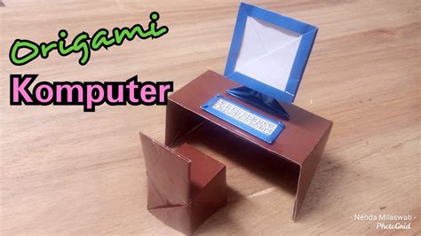 Bagi kamu yang baru belajar cara membuat karakter dengan kertas origami nah ide ini sangat cocok sekali untuk ditiru. cara membuat origami komputer - YouTube