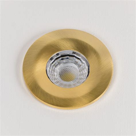 Shop this collection (11) $ 319 00. Brushed Gold Downlights LED | Fire Rated Fixed LED IP65 Dimmable - Elesi