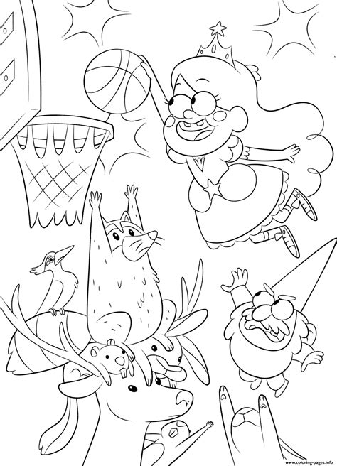 Check spelling or type a new query. Gravity Falls Playing Basketball Coloring Pages Printable