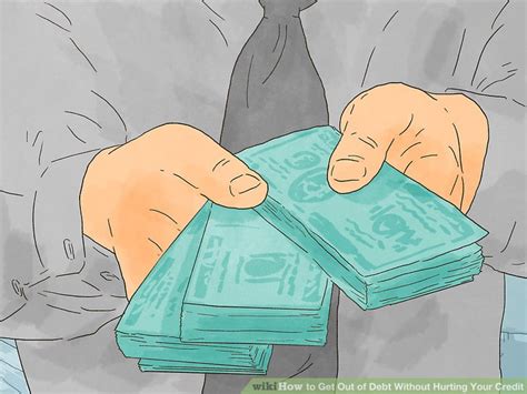 You can consolidate your debts onto a credit card with favorable terms, such as a low apr. 4 Ways to Get Out of Debt Without Hurting Your Credit - wikiHow