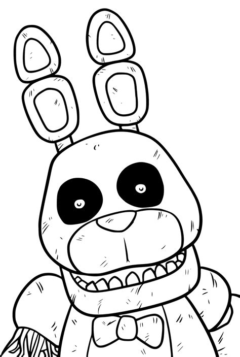 Weve got a growing selection of five nights at freddys coloring sheets. Fnaf Bonnie Coloring Pages at GetColorings.com | Free ...