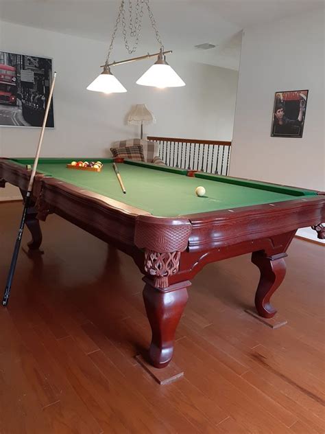 Known for its quality, style, durability and comfort; solid wood pool table 8' for Sale in Houston, TX - OfferUp