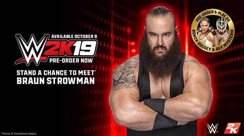 黑泥清潔洗面乳 black mud pack and foam. Pre-order WWE 2K19 and stand a chance to meet Braun Strowman