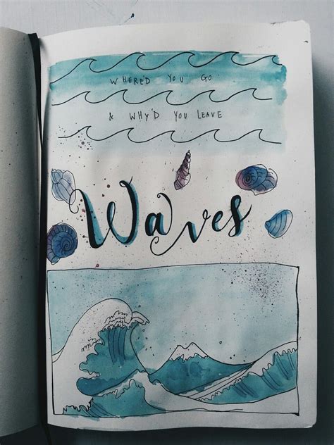 If you're looking for ideas and creative examples for your. watercolour waves | Tumblr | Watercolor journal, Art ...