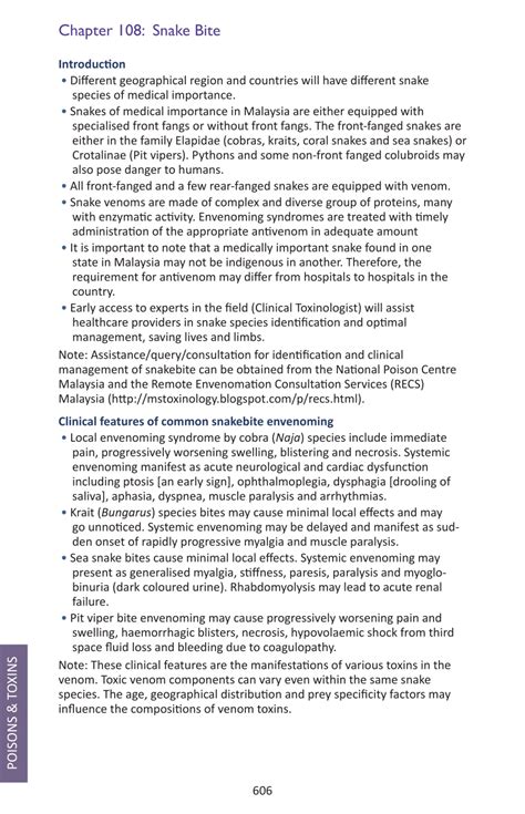 Count the 4th booster dose as the 1st of the 3 repeat doses. (PDF) Chapter 108: Snake Bite in PAEDIATRIC PROTOCOLS for ...