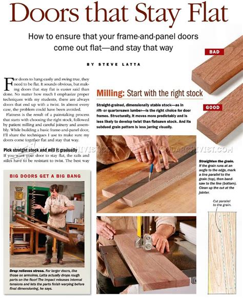 Cabinet doors are the face of your cabinets. Making Frame-and-Panel Doors • WoodArchivist