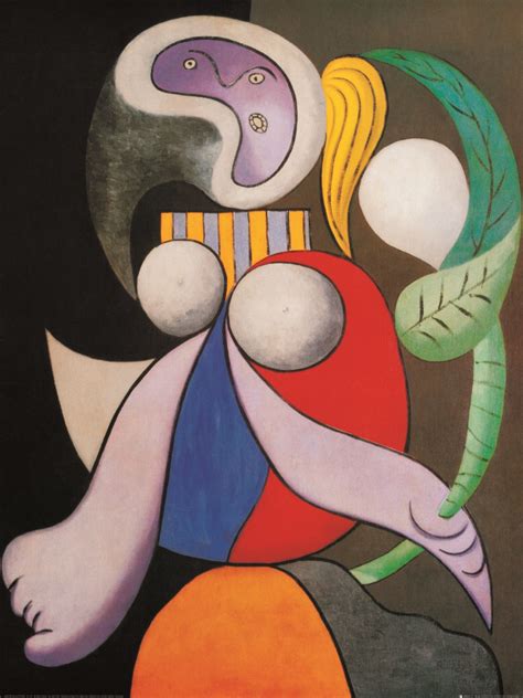 Pablo picasso machte aus frauen große kunst: Pablo Picasso Frau mit Blume Poster Kunstdruck bei ...