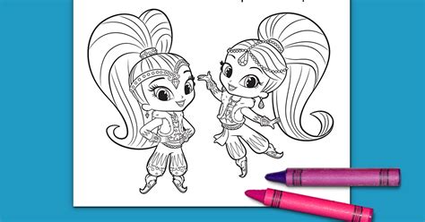 Will tortoise sleep through another winter, or will his friends convince him to stay awake and experience the frosty fun of winter? Shimmer and Shine Winter Coloring Page | Nickelodeon Parents