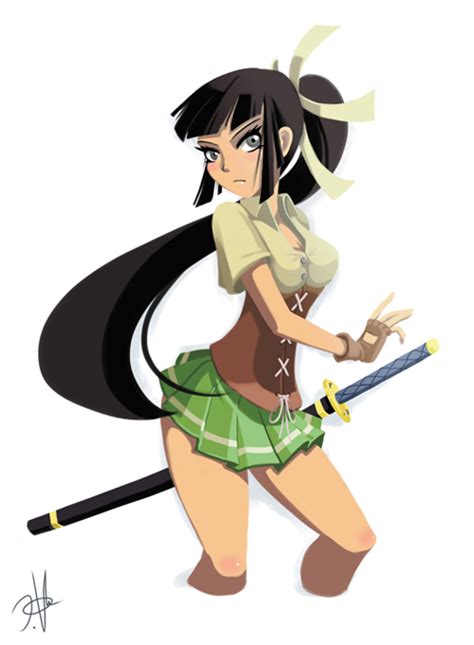 Girl With Katana by chikinrise on DeviantArt