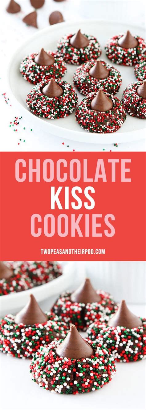 How to make hershey kiss cookies. Chocolate Kiss Cookies are the perfect Christmas cookie ...