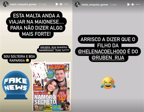 Maria cerqueira gomes e ruben rua encantam: Maria Cerqueira Gomes reage a suposta relação com Rúben ...