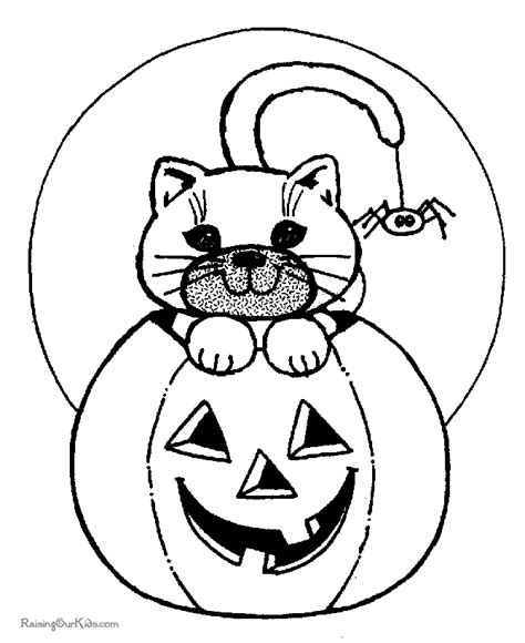 American flag coloring pages, history and more: Halloween cat coloring pages to print - 011