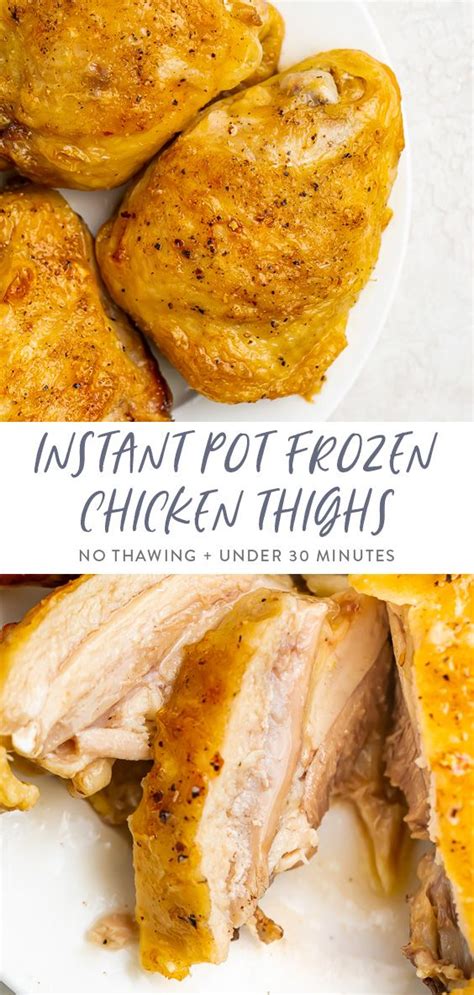 In fact, we have to drive to spain if we want boneless and skinless. Instant Pot Frozen Chicken Thighs | Recipe | Frozen ...