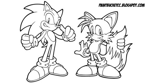 Sonic the hedgehog coloring pages feature sonic, tails, knuckles the echidna, cream the rabbit, amy rose, silver the hedgehog and big the cat. Sonic Tails Coloring Pages - Coloring Home