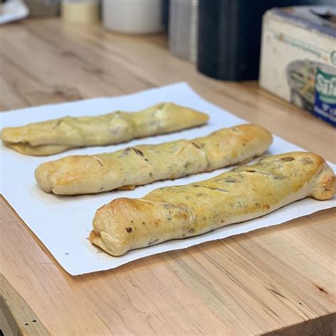 Turn chicken breast in coating mixture. Made a few new stromboli: Prosciutto fontina and long hots Chicken cutlets sharp provolone and ...