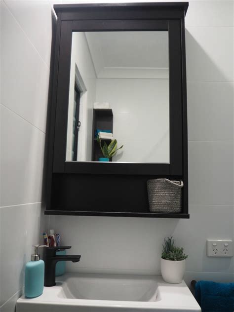 They will make your bathroom look bigger. mirror storage in small bathroom - The Plumbette