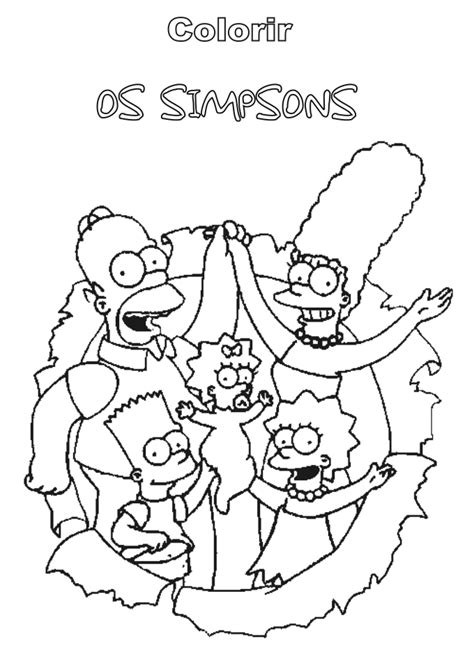 O tradicional é dizer que todas as pessoas com o mesmo laço de sangue são sua família, chamado de parentes, mas vai muito além disso o conceito. Desenhos para Colorir dos Simpsons