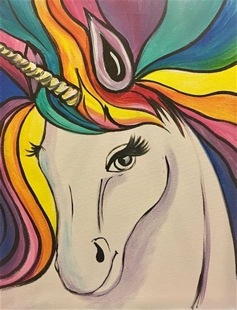 How to draw a unicorn how to coloring a unicorn easy rainbowhi guys today we are going to paint the water coloring. Paint Nite: Rainbow The Unicorn