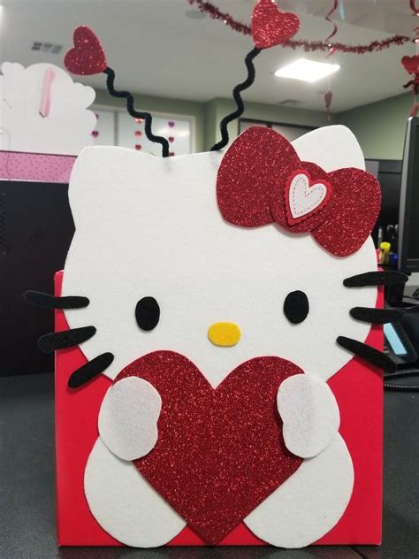 Maybe you would like to learn more about one of these? Hello Kitty Valentine box | Valentine box, Valentine day ...
