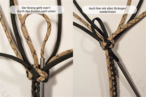 1/16 elastic cord, 1/8 shock cord, 3/16 shock cord Schlüsselanhänger Horse Hobbles Style | Swiss Paracord GmbH