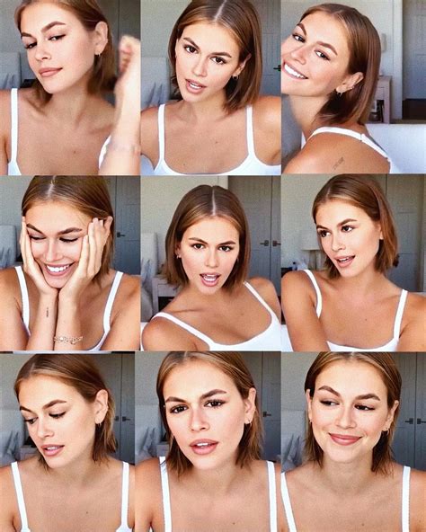 Kaia gerber is taking her short hair to the next level! Kaia Gerber Updates on Instagram: "Her expressions are ...