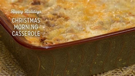 In a medium bowl, whisk together eggs, milk, chives, salt and pepper. Christmas Morning Breakfast Casserole Recipe - Paula Deen