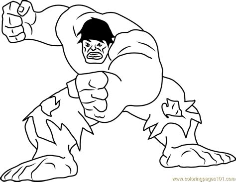 We have collected a large collection of the avengers coloring pages and their opponents in good quality. Hulk The Superhero Coloring Page - Free Hulk Coloring Pages : ColoringPages101.com