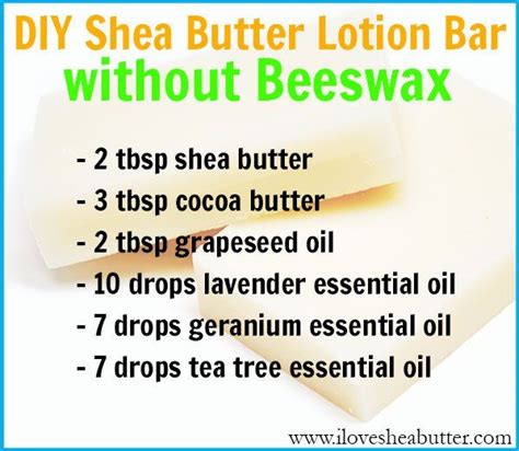 Diy skin, body, & home care recipes. DIY Shea Butter Lotion Bar Recipe without Beeswax | Lotion ...