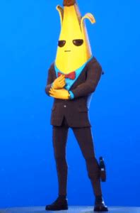 A challenge set was associated with this, you had to reveal agent peely in every room and you received the banana badge emoticon. Skin Agente Banano (Agent Peely) - Skins de Fornite