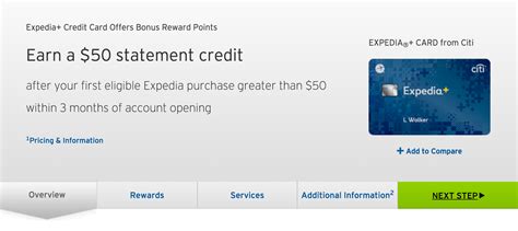 Statement credit and rewards bonus points offers. How to Apply for the Citi Expedia Credit Cards
