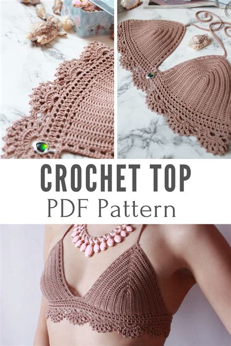 Check spelling or type a new query. Crochet Bikini Top Pattern, Crochet Bralette, Bikini Top ...