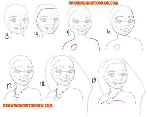 Use a long, curved line to sketch the forehead, cheeks, and chin. How to Draw Moana Easy Step by Step Drawing Tutorial for Kids and Beginners - How to Draw Step ...