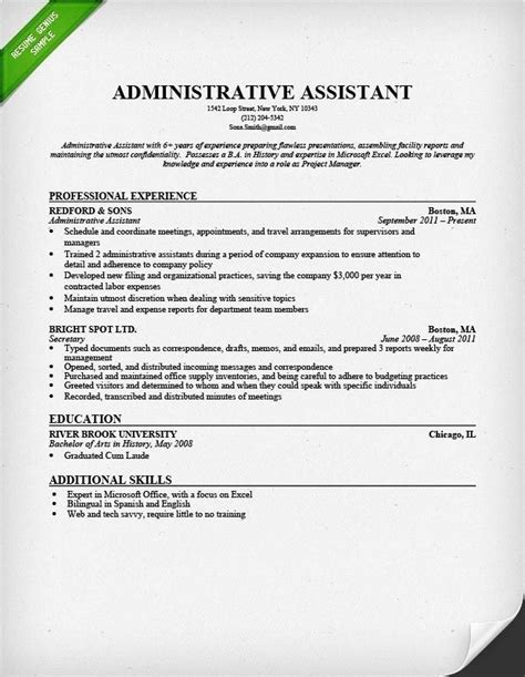 Administrative assistant resume summary example is the opening of the curriculum vitae. sample administrative assistant resume examples sample in ...