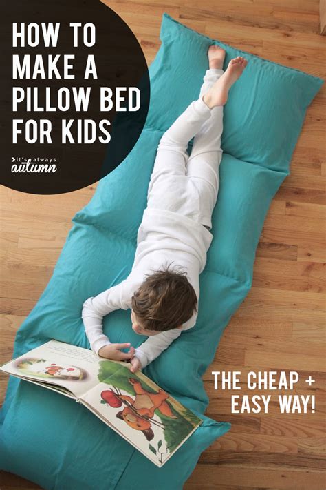 Redhead rose pleasing her tiny pussy. How to make a kids' pillow bed {the easiest & cheapest way ...