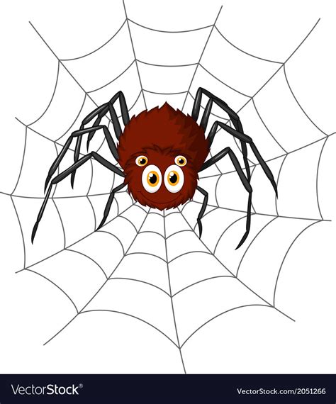 Cute spider cartoon Royalty Free Vector Image - VectorStock