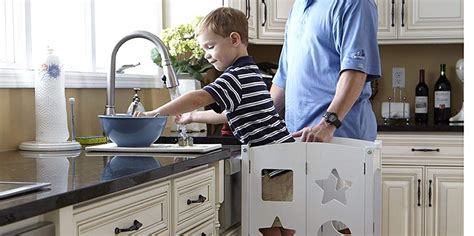 Material toddler step stools are mostly made of plastic, wood, or polypropylene because they are not only durable but also lighter and safer than metal. Guidestar Kitchen Helper Stool review: foldable kitchen ...