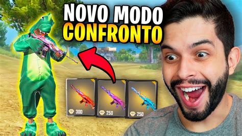 Play free fire garena online! REI DO CONFRONTO?!? FIZ O IMPOSSÍVEL NO NOVO MODO DE JOGO ...