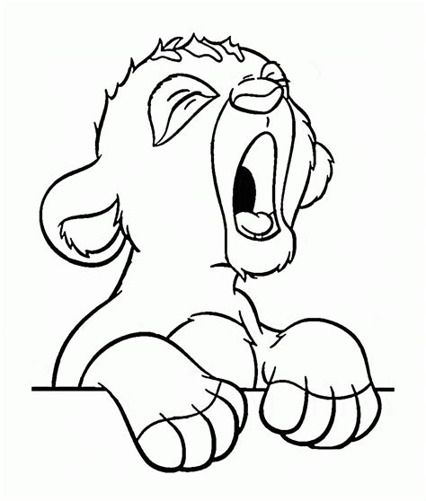 Printable coloring for kids, dog activity coloring pages, kids puppy coloring sheets (12 pages). Cute Lion Coloring Page - Coloring Home