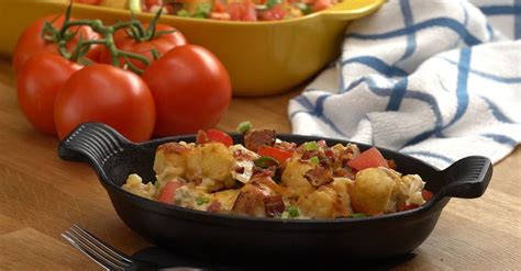 Bake this chicken bacon ranch tater tot casserole in a 400 degree oven for 40 to 45 minutes. Chicken Bacon Ranch Tater Tot Casserole Has Everything You Want in One Dish!